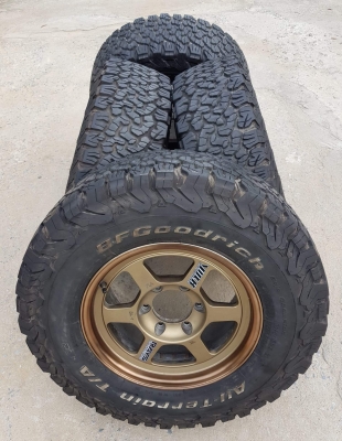 ขายยาง BF ALL KO2 265/70/16 ปี 17 สวยๆพร้อมล้อลาย TE37