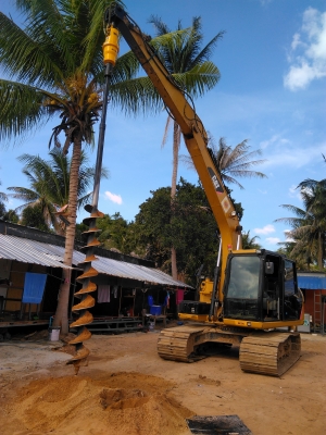 หัวเจาะสว่านแบคโฮ