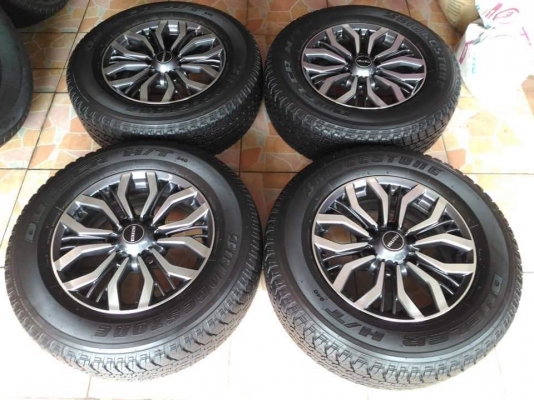ล้อแม็ก Isuzu Mu-X ขอบ 17(6/139) พร้อมยาง Bridgestone Dueler 840  255 65 17 ผลิตปี 2017 สวยๆ รุ่นลิมิเต็ดหายาก ขายถูกๆ ทั้งชุด 18,900.-*** ใส่ฟรี รับเทิร์น รับบัตรเครดิตทุกธนาคาร ส่งทั่วไทย
