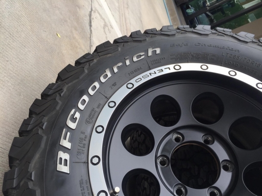 ล้อ Lenso Max1  16x8 off 0 พร้อมยางBF Ko2 AllTerrain ยกชุดใส่หล่อได้เลย...
