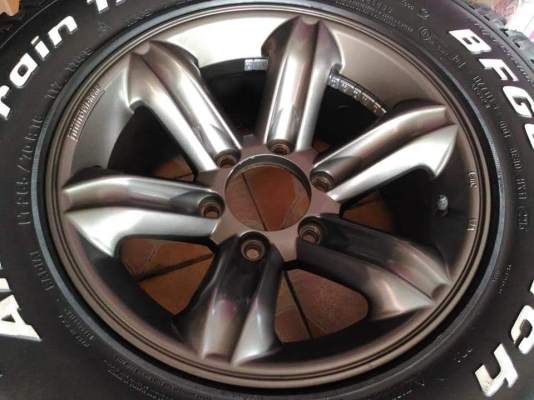 ล้อแม็กลายเล็บเหยี่ยว ขอบ 16*8,ET0,6h139 พร้อมยาง BF Goodrich All-Terrain TA/Ko 8PR 265 70 16 ผลิตปี 2013 สภาพสวยทั้งล้อทั้งยาง ขายถูกๆ ทั้งชุด 18900.-*** ใส่ฟรี รับเทิร์น รับบัตรเครดิตทุกธนาคาร ส่งทั่วไทย ล้อแม็กลายเล็บเหยี่ยว ขอบ 16*8,ET0,6h139 พร้อมยาง BF Goodrich All-Terrain TA/Ko 8PR 265 70 16 ผลิตปี 2013 สภาพสวยทั้งล้อทั้งยาง ขายถูกๆ ทั้งชุด 18900.-*** ใส่ฟรี รับเทิร์น รับบัตรเครดิตทุกธนาคาร ส่งทั่วไทย