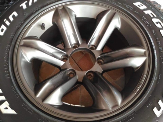 ล้อแม็กลายเล็บเหยี่ยว ขอบ 16*8,ET0,6h139 พร้อมยาง BF Goodrich All-Terrain TA/Ko 8PR 265 70 16 ผลิตปี 2013 สภาพสวยทั้งล้อทั้งยาง ขายถูกๆ ทั้งชุด 18900.-*** ใส่ฟรี รับเทิร์น รับบัตรเครดิตทุกธนาคาร ส่งทั่วไทย ล้อแม็กลายเล็บเหยี่ยว ขอบ 16*8,ET0,6h139 พร้อมยาง BF Goodrich All-Terrain TA/Ko 8PR 265 70 16 ผลิตปี 2013 สภาพสวยทั้งล้อทั้งยาง ขายถูกๆ ทั้งชุด 18900.-*** ใส่ฟรี รับเทิร์น รับบัตรเครดิตทุกธนาคาร ส่งทั่วไทย