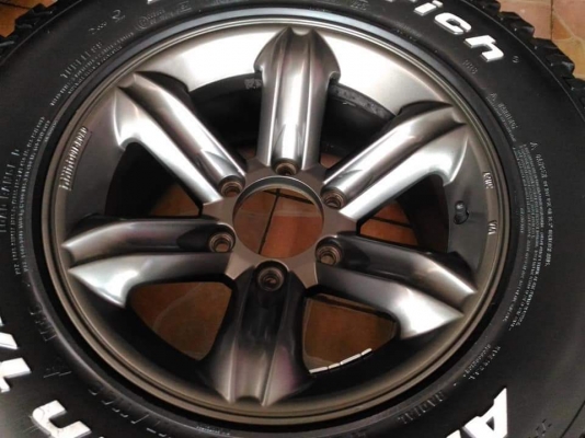 ล้อแม็กลายเล็บเหยี่ยว ขอบ 16*8,ET0,6h139 พร้อมยาง BF Goodrich All-Terrain TA/Ko 8PR 265 70 16 ผลิตปี 2013 สภาพสวยทั้งล้อทั้งยาง ขายถูกๆ ทั้งชุด 18900.-*** ใส่ฟรี รับเทิร์น รับบัตรเครดิตทุกธนาคาร ส่งทั่วไทย ล้อแม็กลายเล็บเหยี่ยว ขอบ 16*8,ET0,6h139 พร้อมยาง BF Goodrich All-Terrain TA/Ko 8PR 265 70 16 ผลิตปี 2013 สภาพสวยทั้งล้อทั้งยาง ขายถูกๆ ทั้งชุด 18900.-*** ใส่ฟรี รับเทิร์น รับบัตรเครดิตทุกธนาคาร ส่งทั่วไทย