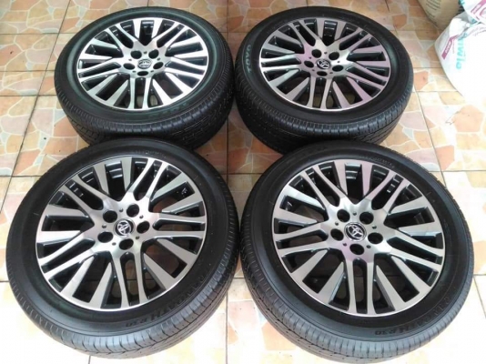 ล้อแท้ Toyota Alphard Vellfire ขอบ 18 พร้อมยาง Toyo Tranpath R30 235 50 18 ผลิตปี 2016 สภาพสวยๆ ขายถ