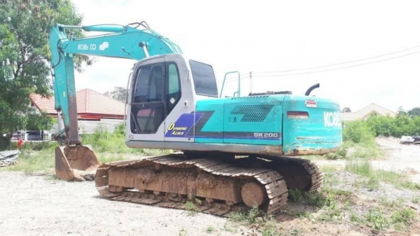 ขาย 885,000 KOBELCO SK 200 MARK 6 YN 07 ทำงาน 17,xxx ชม เครื่องดี ปั้มแรง โช่หนา(แต่บูคแตก) เอวแน่น ไฟฟ้ครบ เอกสารเล่มทะเบียน รถอยู่ นางรอง บุรีรัมย์ 064-191-1112