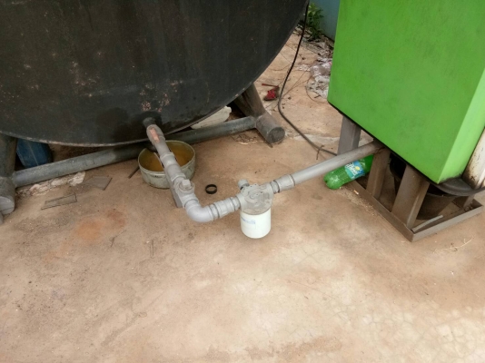 ถังสนาม/ ถังน้ำมันพร้อมหัวจ่าย บรรจุได้ 16,000 ลิตร (ถังหนาพร้อมใช้)