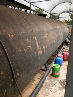 ถังสนาม/ ถังน้ำมันพร้อมหัวจ่าย บรรจุได้ 16,000 ลิตร (ถังหนาพร้อมใช้)