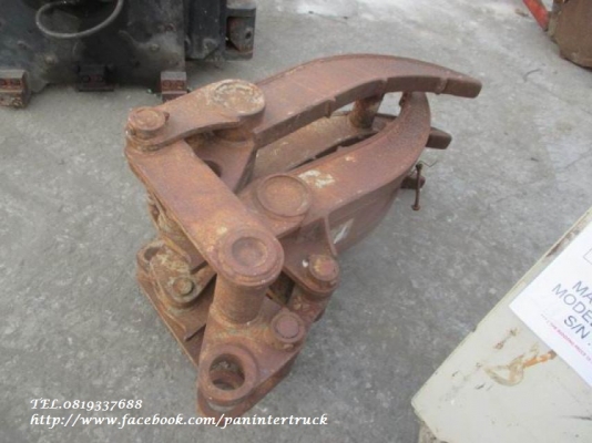 FROM JAPANตัวคีบปากหนีบไม้CLAMP SHELL สำหรับรถขุดไซค์ 60,65,75,100 /สินค้าเก่านอก ขายตามสภาพ/ ราคาขายเพียง: 27,000 บาท