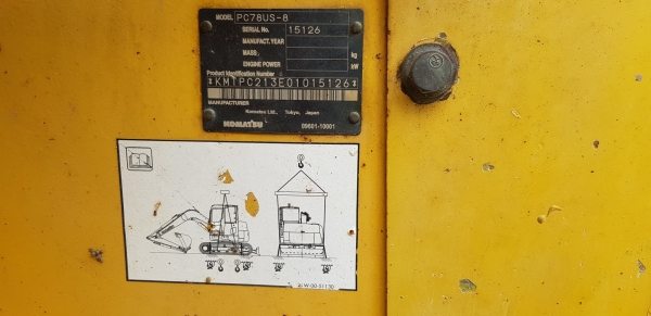 KOMATSU PC78US-8 เก่าญี่ปุ่นแท้ๆ (เลขชั่วโมงทำงานเพียง 3,000 ชั่วโมง) KOMATSU PC78US-8 เก่าญี่ปุ่นแท้ๆ (เลขชั่วโมงทำงานเพียง 3,000 ชั่วโมง)