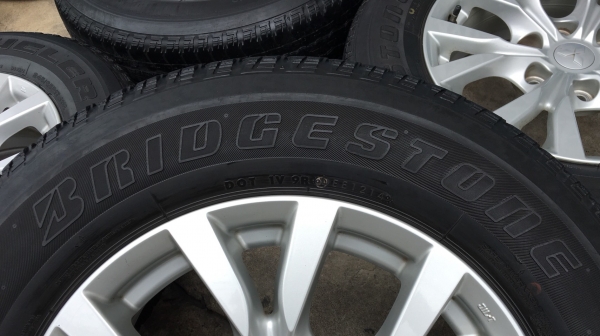 ล้อแม็ก Mitsu Pajero 6รู139 ขอบ 17 (ก้านY) พร้อมยาง 245-65-17 Bridgestone ปี 14