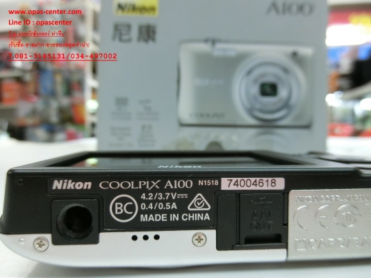 กล้อง Nikon Coolpix A100 20.1 MP มีทีชาร์ท เมม 16G กล่อง สภาพใหม่ ส่งฟรี