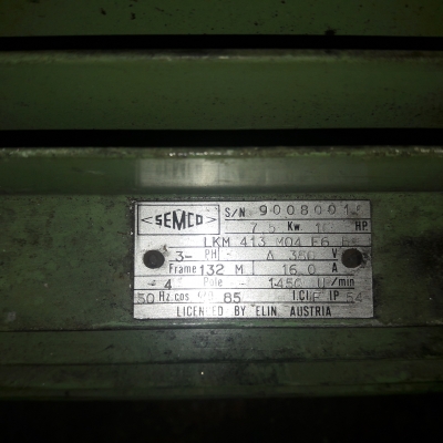 ขาย !! มอเตอร์.SEMCO.ขนาด10แรง380v.รอบ1450 สภาพเดิมพร้อมใช้งาน ขาย !! มอเตอร์.SEMCO.ขนาด10แรง380v.รอบ1450 สภาพเดิมพร้อมใช้งาน