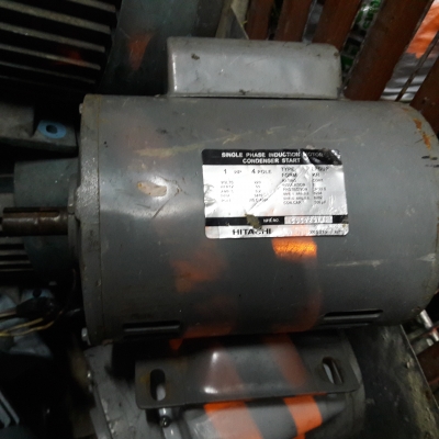 ขาย !! มอเตอร์.ฮิตาชิ.ขนาด1แรง220v.พร้อมใช้งาน