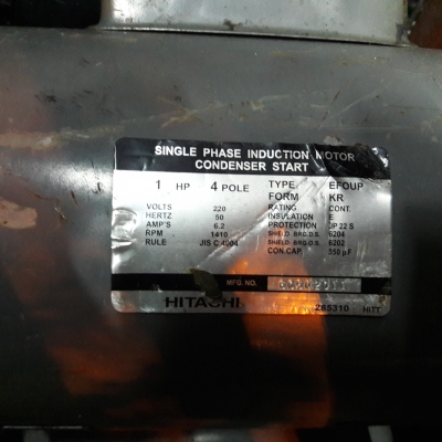 ขาย !! มอเตอร์.ฮิตาชิ.ขนาด1แรง220v.พร้อมใช้งาน ขาย !! มอเตอร์.ฮิตาชิ.ขนาด1แรง220v.พร้อมใช้งาน