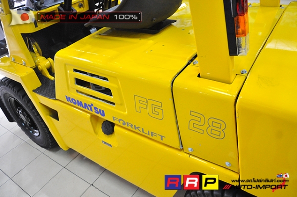 ขายรถโฟล์คลิฟท์มือสอง KOMATSU รุ่น FG28-7-103209 นำเข้าจากประเทศญี่ปุ่น 100\% ไม่เคยใช้งานในไทย