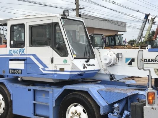 ขายรถเครน TADANO TR80M-1 (ขนาด 8 ตัน) ปี 1993 รถนอกนำเข้าจากญี่ปุ่น สภาพสวยพร้อมใช้ มีVDOการทำงานครั