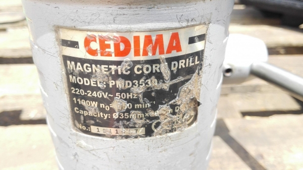 สว่านแม่เหล็กเจ็ทบอช CEDEMA รุ่น PMD 3530 แบบคอฉาก เจาะโต 35 mm หนา 30 mm 220V