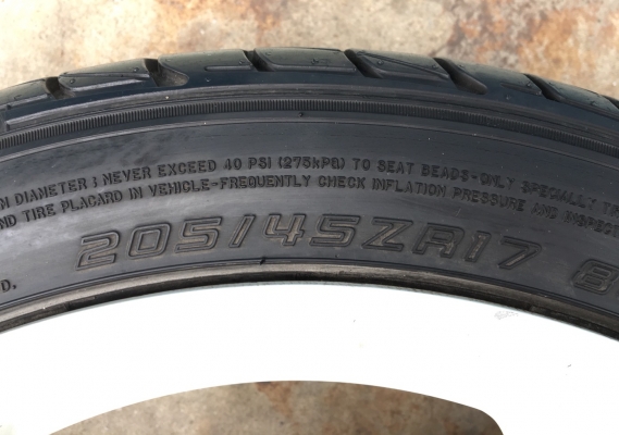 ล้อแม็ก 4รู100/114 YACHIYODA RG2 ขอบ 17 พร้อมยาง 205-45-17 Dunlop ปี 13