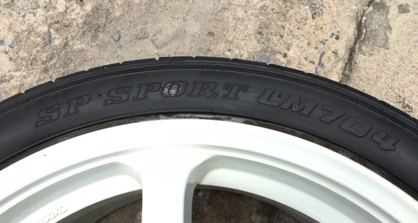 ล้อแม็ก 4รู100/114 YACHIYODA RG2 ขอบ 17 พร้อมยาง 205-45-17 Dunlop ปี 13