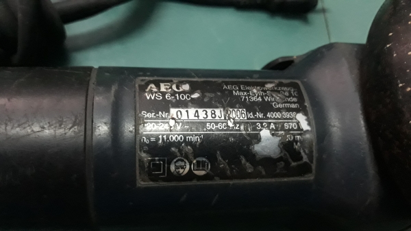 ขายหินเจียร์ AEG MADE IN GERMANY.มือสองสภาพดีไม่มีที่ถอดใบ