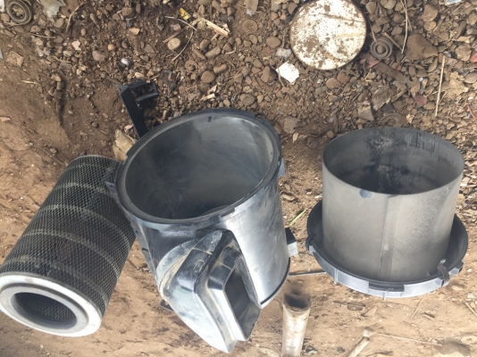 ขายเหมาหม้อกรองอากาศเดก้าพร้อมขารับเก่าญี่ปุ่นแท้ติดหัวรถเดก้า