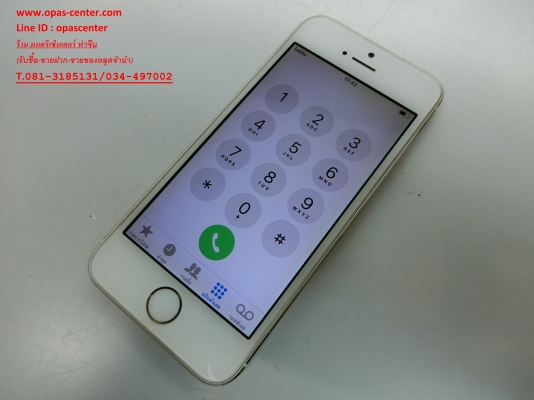 iphone 5S 16 GB สีทอง เครื่องไทย สภาพใหม่ มีที่ชาร์ท ส่งฟรี