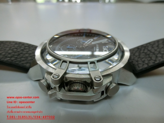 นาฬิกา Diesel สายหนัง รุ่น DZ-4408 Deadeye Chronograph ของแท้ สภาพใหม่มาก ส่งฟรี