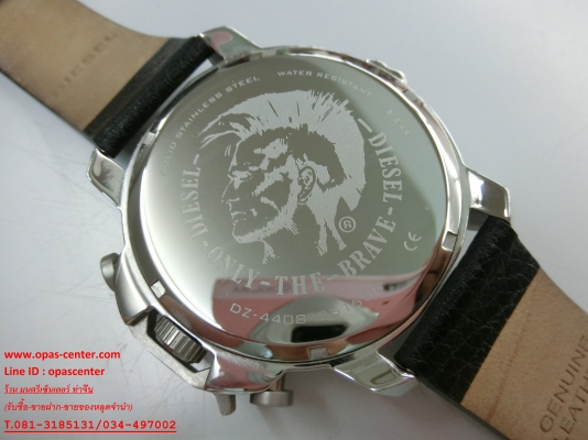 นาฬิกา Diesel สายหนัง รุ่น DZ-4408 Deadeye Chronograph ของแท้ สภาพใหม่มาก ส่งฟรี