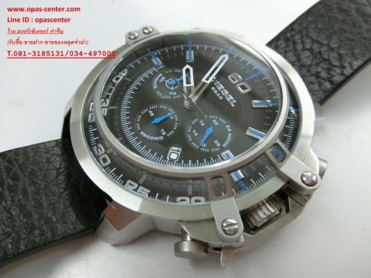 นาฬิกา Diesel สายหนัง รุ่น DZ-4408 Deadeye Chronograph ของแท้ สภาพใหม่มาก ส่งฟรี
