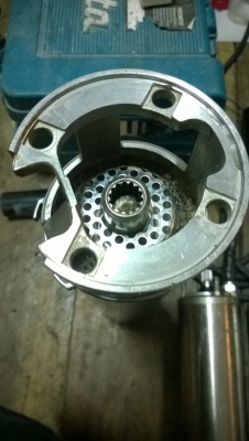 หัวปั๊มน้ำบาดาลญี่ปุ่นSUKI  + FLANKLINมอเตอร์1HP220V 2ลูก