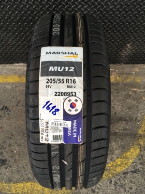 MARSHAL MU12 205/55R16 ยางเกาหลี ราคาเส้นละ 1,900 บาท MARSHAL MU12 205/55R16 ยางเกาหลี ราคาเส้นละ 1,900 บาท