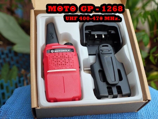 วิทยุสื่อสาร MOTO GP-1268P UHF ชุดละ4,500 บ. (1ชุดมี 5ตัว) วิทยุสื่อสาร MOTO GP-1268P UHF ชุดละ4,500 บ. (1ชุดมี 5ตัว)