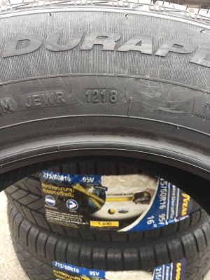 ขายยางใหม่ GOODYEAR Assurance Duraplus 215-60-16 ปี18 ชุดละ 10,900 บาท ขายยางใหม่ GOODYEAR Assurance Duraplus 215-60-16 ปี18 ชุดละ 10,900 บาท