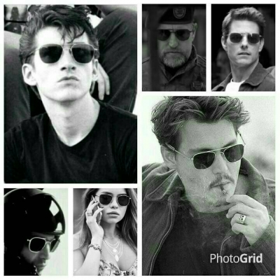 แว่นตาอเมริกันวินเทจทศวรรษที่ &#039;80s &#039;คลาสสิค - เอโอ - ผู้ครองฟ้า&#039; เสืออากาศ - ตัวจ่าฝู