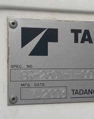 ขายรถเครน TADANO GR250N-1 (ขนาด 25 ตัน) ปี 2003 รถนอกนำเข้าจากญี่ปุ่น สภาพสวยพร้อมใช้ มีVDOการทำงานค