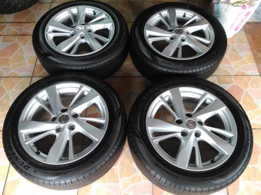 ล้อแม็ก Nissan Teana ขอบ 17(5/114.3) พร้อมยาง Dunlop Enasave EC300+ 215 55 17 ผลิตปี 2017 สวยๆ พร้อมใช้ต่อยาวๆ ขายถูก ทั้งชุด 16900.- *** ใส่ฟรี รับเทิร์น รับบัตรเครดิตทุกธนาคาร ส่งทั่วไทย