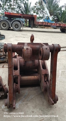 FROM JAPANตัวคีบปากหนีบไม้FORK GRAB- MAC-SP2**สำหรับรถขุดไซค์200 /สวมบูทสลัก80มิล /สนใจรีบติดต่อ0819337688