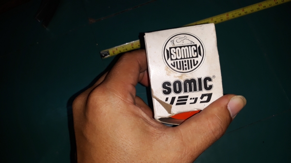 ขายลูกดิ่งสีส้ม SOMIC 400กรัม JAPAN.ใหม่เก่าเก็บสวยงาม