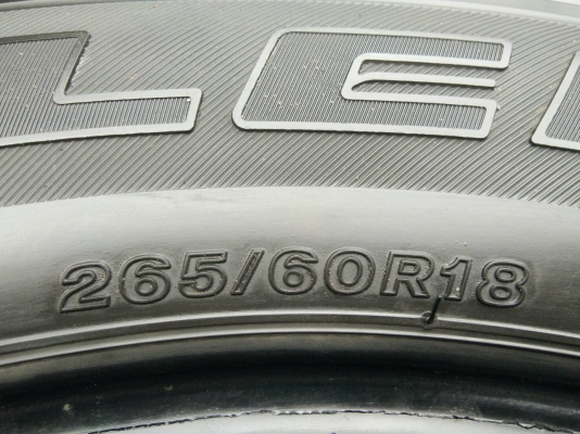 ขายยาง 265/60R18 บริดจสโตน ปี15 สวยๆ ชุดละ 4800 บาท