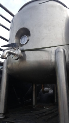 ถังกวนสแตนเลส สองชั้น 180 ลิตร