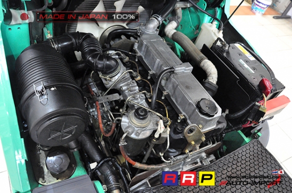 ขายรถโฟล์คลิฟท์มือสอง MITSUBISHI รุ่น FD25T-F18C-53923 นำเข้าจากประเทศญี่ปุ่น 100\% ไม่เคยใช้งานในไทย