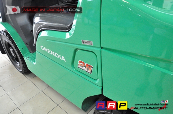 ขายรถโฟล์คลิฟท์มือสอง MITSUBISHI รุ่น FD25T-F18C-53923 นำเข้าจากประเทศญี่ปุ่น 100\% ไม่เคยใช้งานในไทย