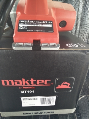 กบไฟฟ้า maktec mt191 ของใหม่แท้พร้อม ใบรับประกัน กบไฟฟ้า maktec mt191 ของใหม่แท้พร้อม ใบรับประกัน