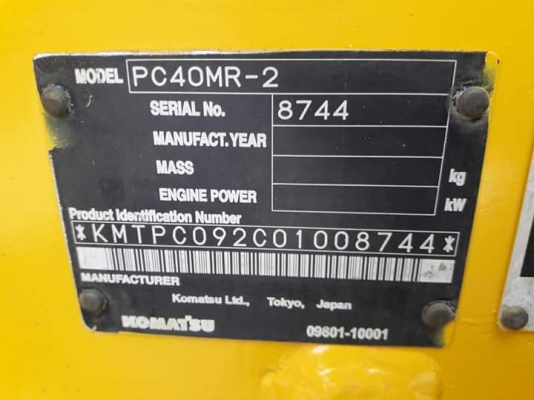 ขายจ้า..KOMATSU PC40MR-2 เก่านอกแท้..สภาพสวย..เครื่องปั๊มดี..พร้อมใช้..โทร 089-3818694 จ๊อน ขายจ้า..KOMATSU PC40MR-2 เก่านอกแท้..สภาพสวย..เครื่องปั๊มดี..พร้อมใช้..โทร 089-3818694 จ๊อน