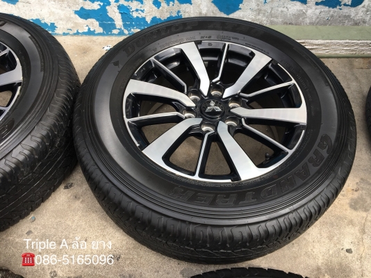 ล้อแม็ก Mitsu All New Pajero Sport ตัวท๊อป ขอบ 18 พร้อมยาง 265-60-18 Dunlop ปลายปี 15 ล้อแม็ก Mitsu All New Pajero Sport ตัวท๊อป ขอบ 18 พร้อมยาง 265-60-18 Dunlop ปลายปี 15