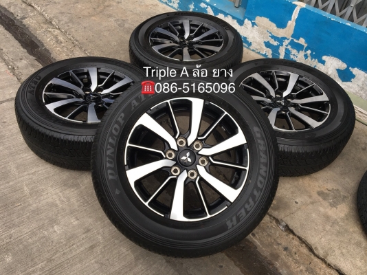 ล้อแม็ก Mitsu All New Pajero Sport ตัวท๊อป ขอบ 18 พร้อมยาง 265-60-18 Dunlop ปลายปี 15 ล้อแม็ก Mitsu All New Pajero Sport ตัวท๊อป ขอบ 18 พร้อมยาง 265-60-18 Dunlop ปลายปี 15
