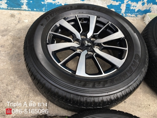 ล้อแม็ก Mitsu All New Pajero Sport ตัวท๊อป ขอบ 18 พร้อมยาง 265-60-18 Dunlop ปลายปี 15 ล้อแม็ก Mitsu All New Pajero Sport ตัวท๊อป ขอบ 18 พร้อมยาง 265-60-18 Dunlop ปลายปี 15
