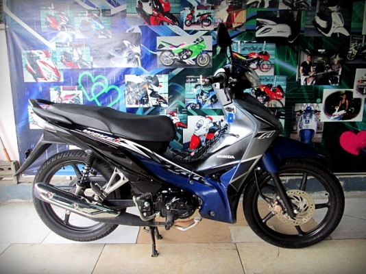 (ผ่อนได้) wave 110i สีน้ำเงินเทา ตัวท็อปล้อแม็กลายใหม่ล่าสุด 35900