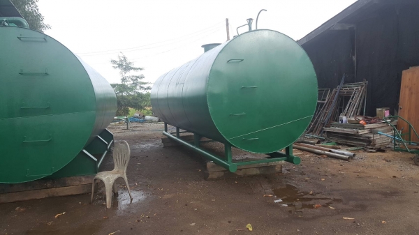 ถังน้ำมันขนาด 15000 ลิตรเหล็กหนา 6 มิลพร้อมใช้งาน