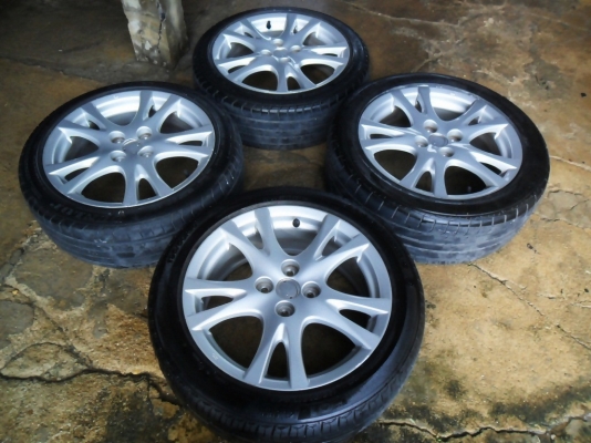 แม็กเอนไกขอบ16 แท้ 4รู100 พร้อมยางปี16 ดอกหนา